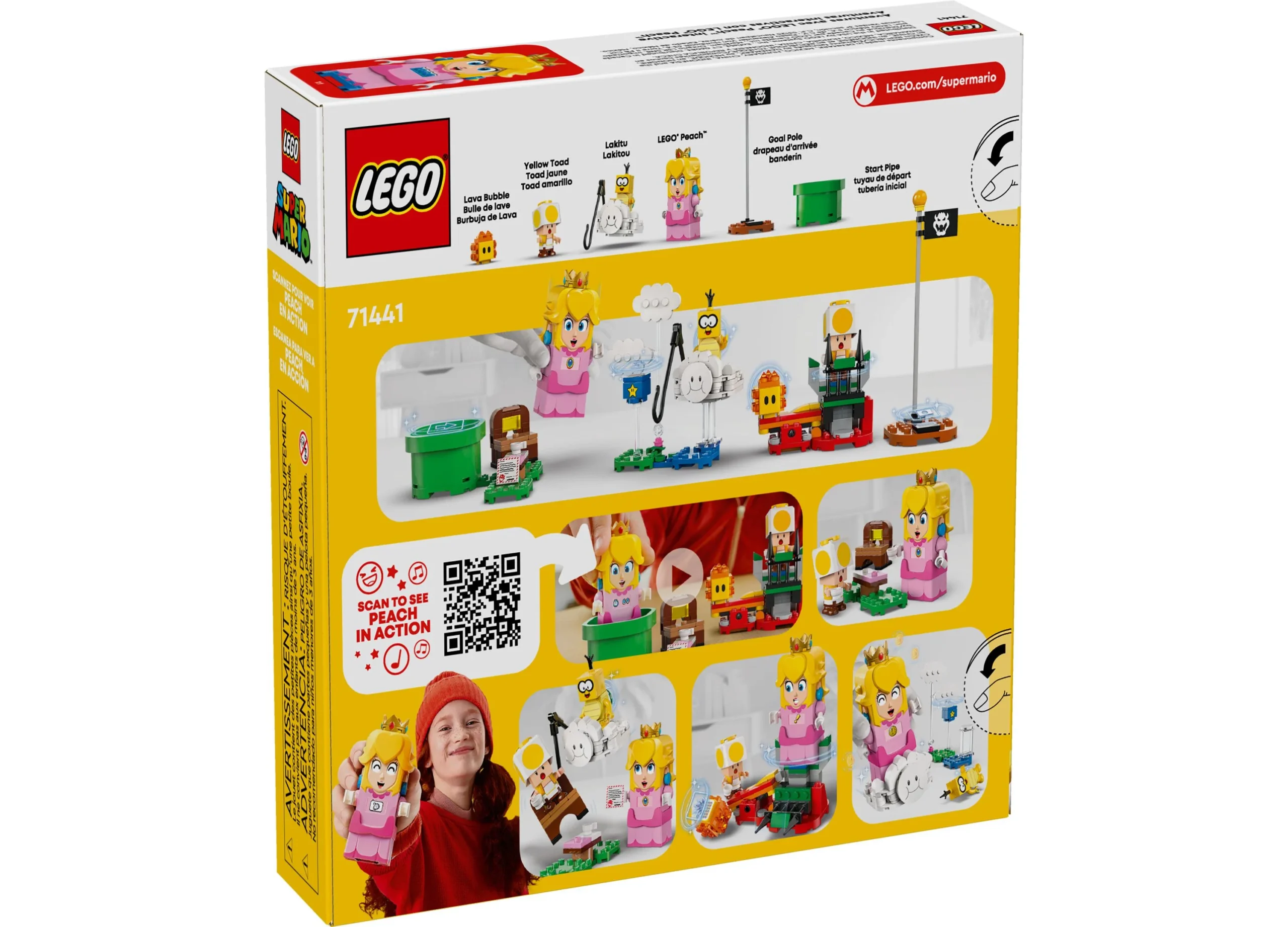 LEGO Super Mario Adventures con Juguete Interactivo Peach Princess 71441 - 208 Piezas - Imagen 2