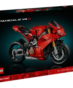 Alternative view of LEGO Technic Ducati Panigale V4 S Modelo de motocicleta 1.603 piezas - Rojo icónico