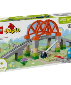 Alternative view of LEGO DUPLO Town Juego de vías y puente de tren de 42 piezas 10426