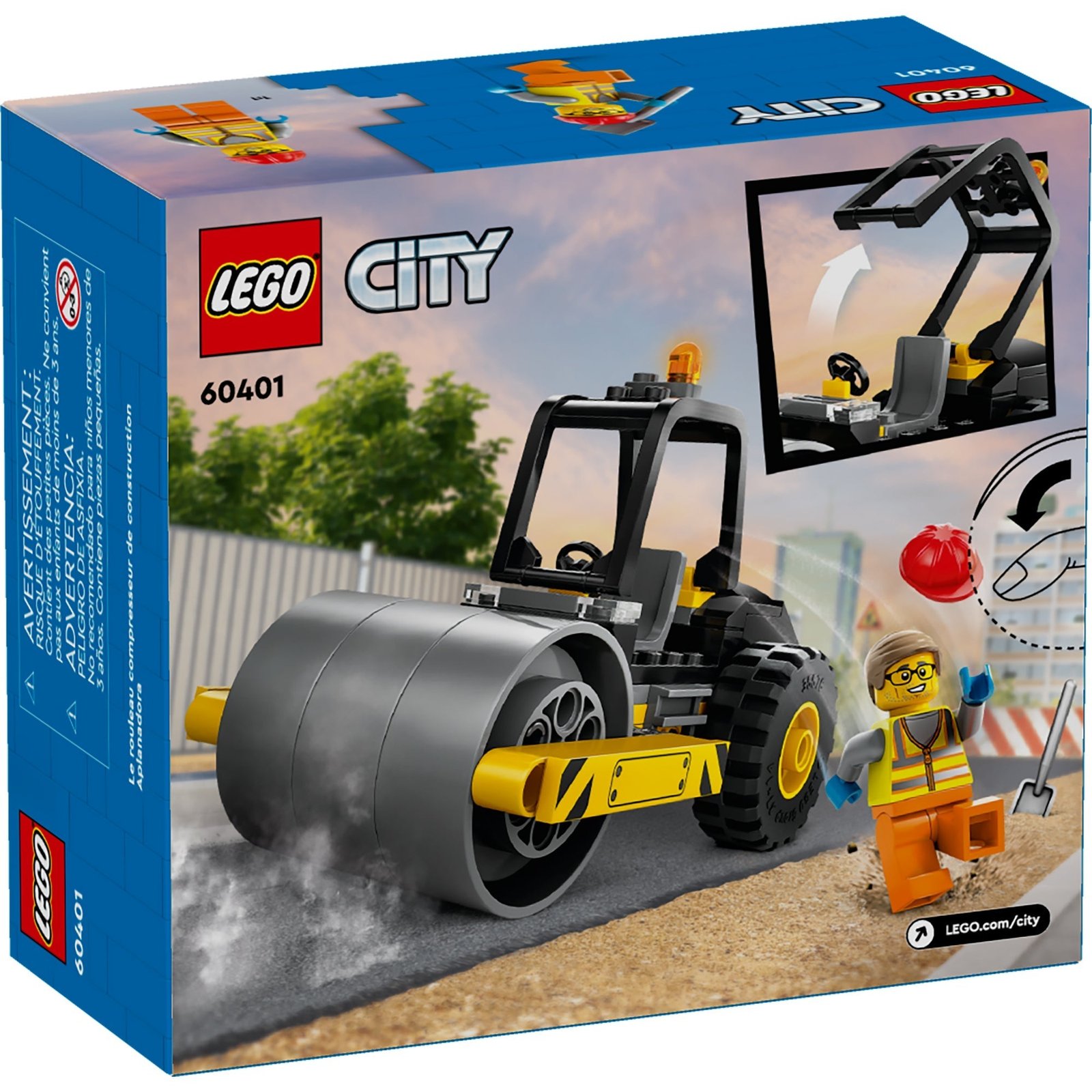 LEGO City Apisonadora de Construcción, 60401, Edades 5+, 78 Piezas - Imagen 3