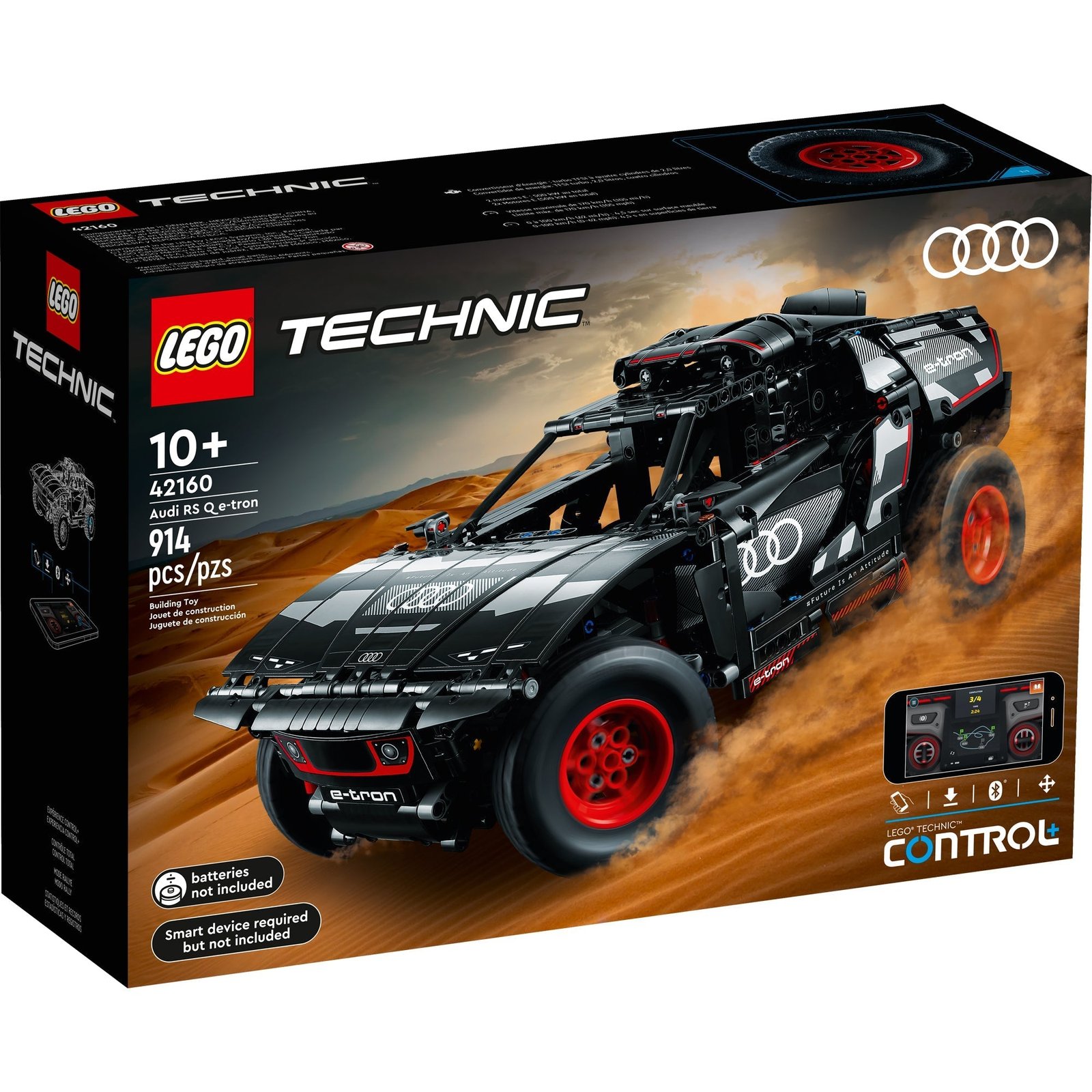 LEGO Technic Powered UP Audi RS Q e-tron, 42160, Edades 10+, 914 Piezas - Imagen 2