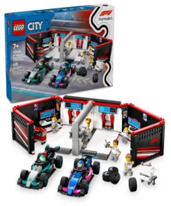 LEGO City F1 Garage Mercedes-AMG Alpine Cars Juego de construcción 60444 - 678 piezas