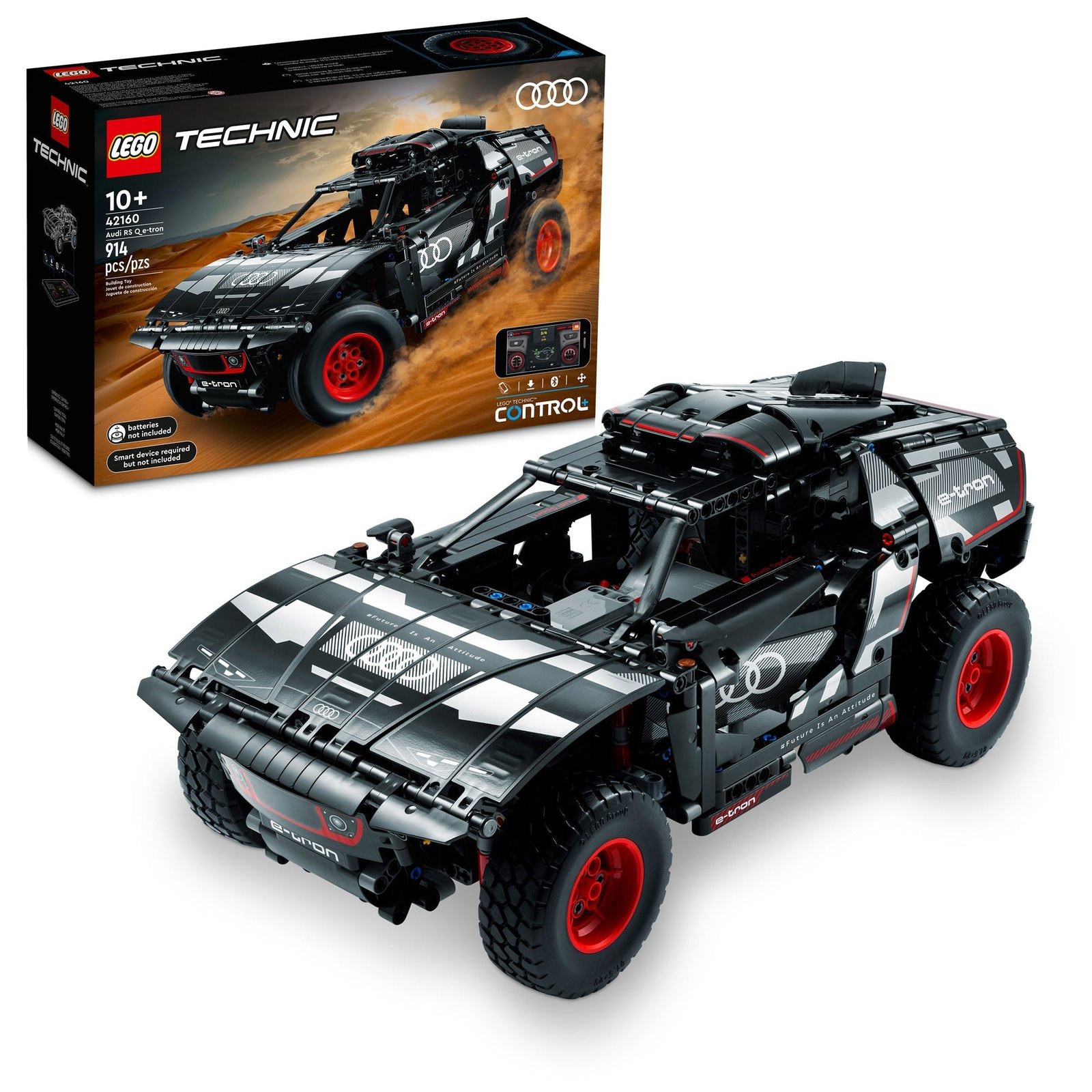 LEGO Technic Powered UP Audi RS Q e-tron, 42160, Edades 10+, 914 Piezas