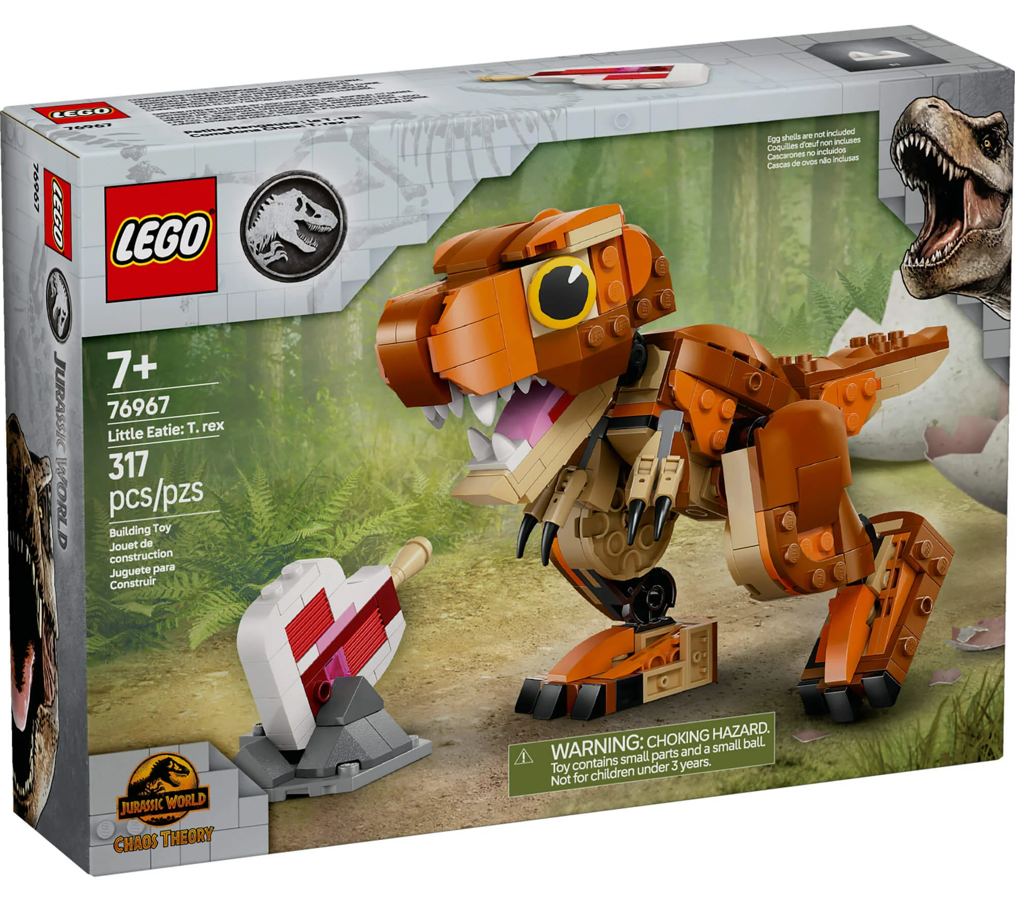 LEGO Jurassic World Kit de construcción del Pequeño Eatie T.rex de 317 piezas - 76967 - Imagen 2