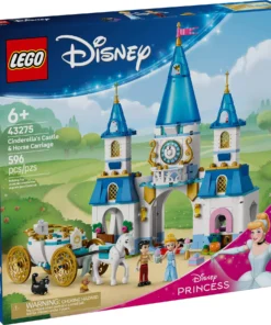 Alternative view of Lego | Juego de construcción de castillo y carruaje de caballos de 596 piezas de Disney Princess Cenicienta