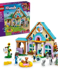 LEGO Friends Set de juego de clínica veterinaria para caballos y mascotas de 428 piezas