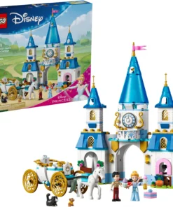 LEGO Disney Princess' 43275 Castillo de Cenicienta y carruaje de caballos